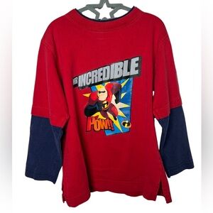 Y2K Vintage Mr. Incredible Disney Pixar Graphic Long Sleeve Size 5